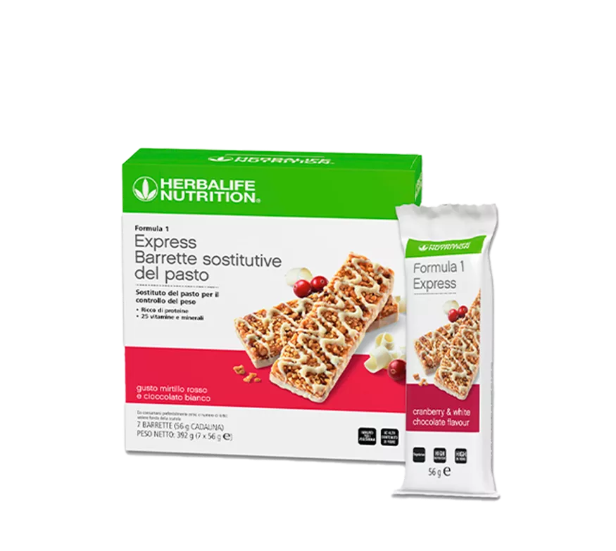 Barritas sustitutivas de comidas Fórmula 1 Express